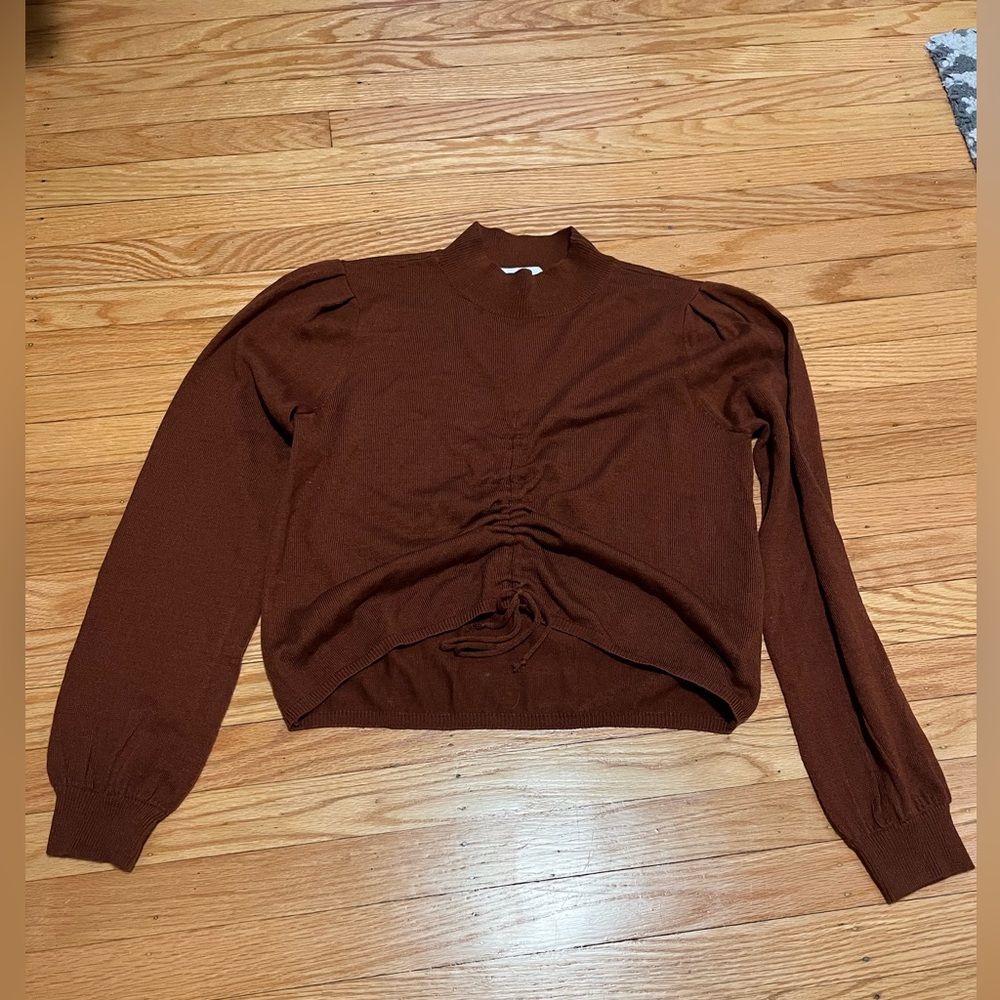 CHRISELLE LIM COLLECTION Madison Ruched Sweater Large